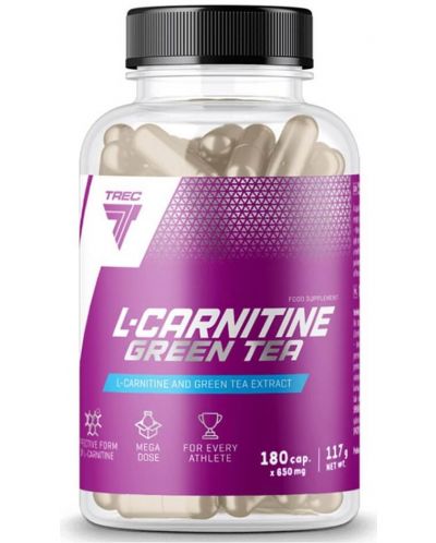 L-Carnitine + Green Tea, 180 капсули, Trec Nutrition - 1