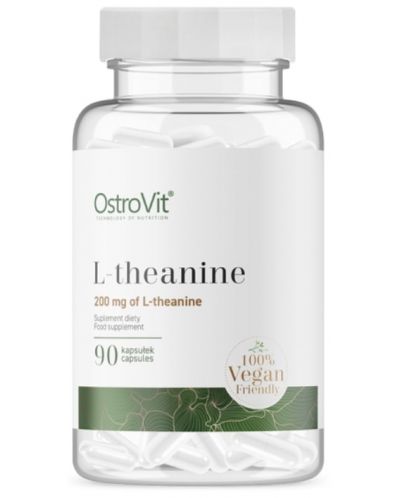 L-Theanine, 90 капсули, OstroVit - 1