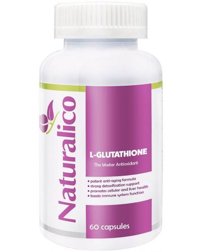 L-Glutathione, 60 капсули, Naturalico - 1