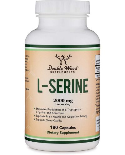 L-Serine, 180 капсули, Double Wood - 1