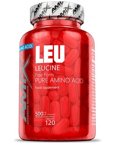L-Leucine Pure, 500 mg, 120 капсули, Amix - 1