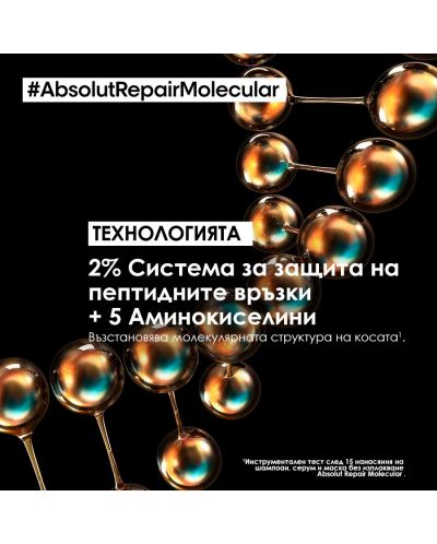 L'Oréal Professionnel Absolut Repair Molecular Комплект - Шампоан, Маска и Серум, 300 + 100 + 250 ml - 8