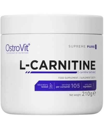 L-Carnitine, неовкусен, 210 g, OstroVit - 1