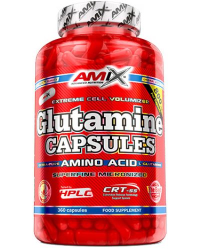 L-Glutamine, 800 mg, 360 капсули, Amix - 1