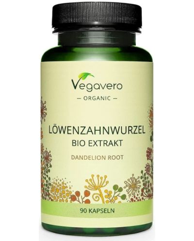 Löwenzahnwurzel Bio Extrakt, 500 mg, 90 капсули, Vegavero - 1