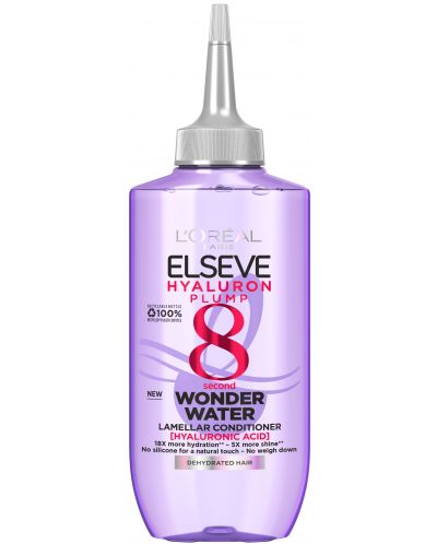 L'Oréal Elseve Течен балсам Hyaluron Plump 8S Wonder Water, 200 ml - 1