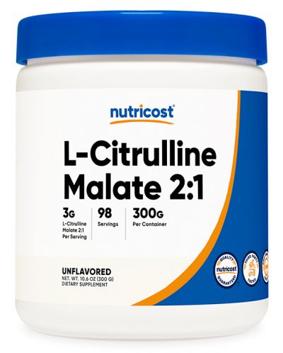L-Citruline Malate 2:1, 300 g, Nutricost - 1