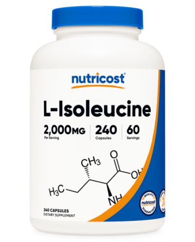 L-Isoleucine, 240 капсули, Nutricost - 1