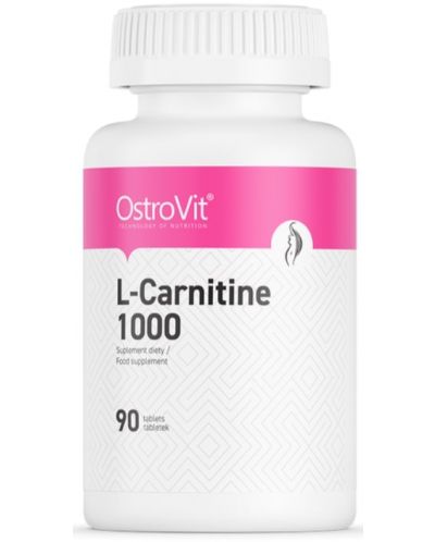 L-Carnitine 1000, 1000 mg, 90 таблетки, OstroVit - 1