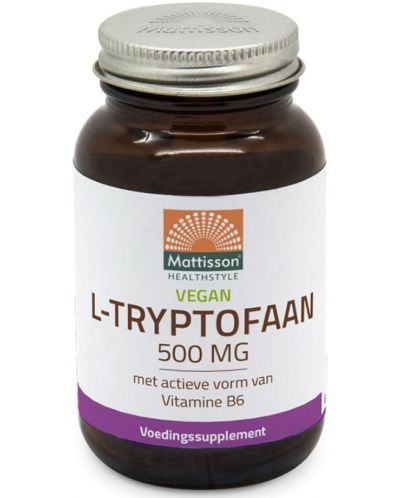 L-Tryptophan, 500 mg, 60 капсули, Mattisson Healthstyle - 1
