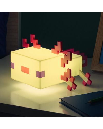 Лампа Paladone Games: Minecraft - Axolotl - 7