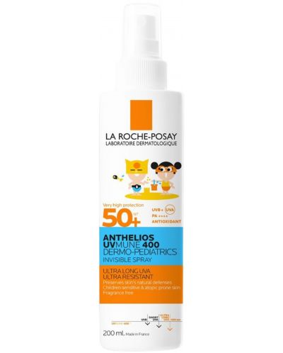 La Roche-Posay Anthelios Слънцезащитен спрей за деца UVMune 400, SPF50+, 200 ml - 1