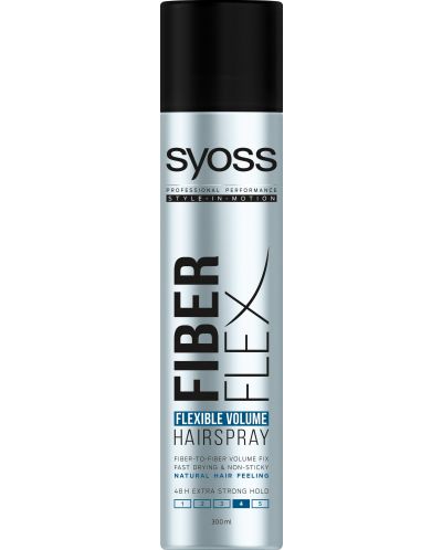 Syoss Лак за коса Fiber Flex, Ниво 4, 300 ml - 1