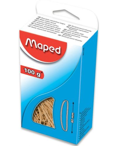Ластици Maped - 100 g, каучукови, 80 mm - 1