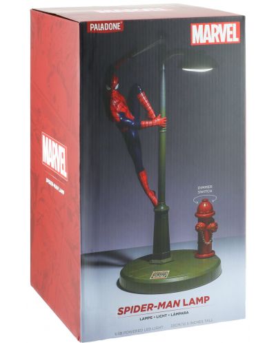 Лампа Paladone Marvel: Spider-Man - Spidey on Lamp, 33 cm - 6