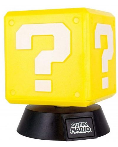 Мини лампа Paladone Games: Super Mario Bros. - Question Block, 10 cm - 1