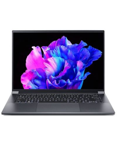 Лаптоп Acer - Swift X SFX14-71G-70TE, 14.5'', 2.8K, i7, Steel Gray - 2