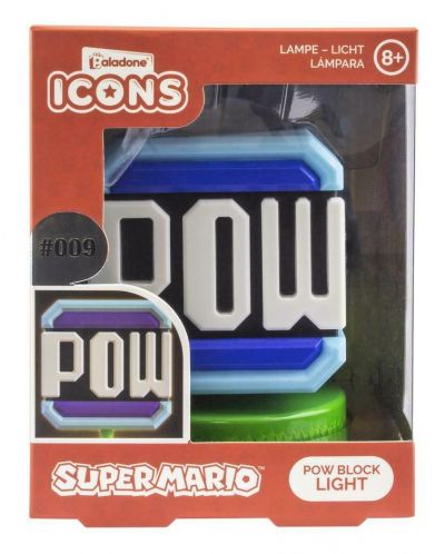 Лампа Paladone Games: Super Mario Bros. - POW Block - 2