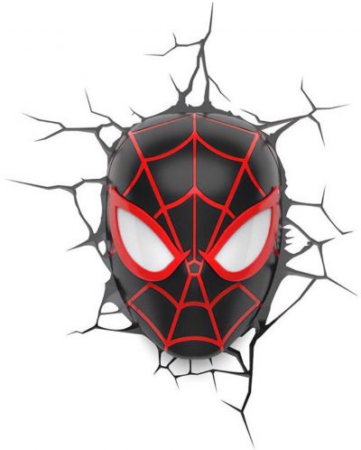 Лампа 3DLightFX Marvel: Spider-man - Miles Morales Face - 1
