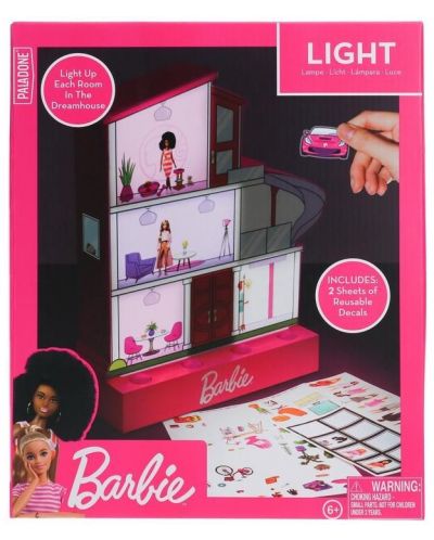Лампа Paladone Retro Toys: Barbie - Dreamhouse (with Stickers) - 6