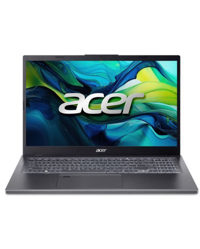 Лаптоп Acer - Aspire 15 A15-41M-R44Z, 15.6'', FHD, Ryzen 7, 16GB/512GB, сив - 1