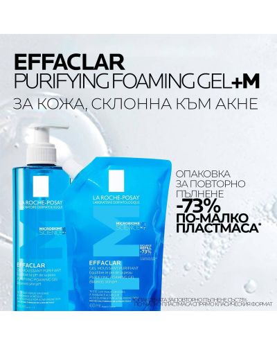 La Roche-Posay Effaclar Почистваща гел-пяна за лице, 400 ml - 8