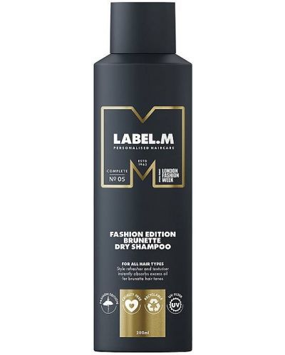 Label.m Fashion Edition Сух шампоан за брюнетки, 200 ml - 1