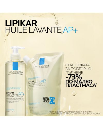 La Roche-Posay Lipikar Липидовъзстановяващо измиващо олио AP+ Lavante, 400 ml - 9