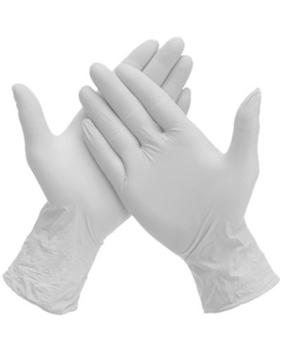 Navy Латексови ръкавици без пудра, бели, размер S, 100 броя, Serix - 4