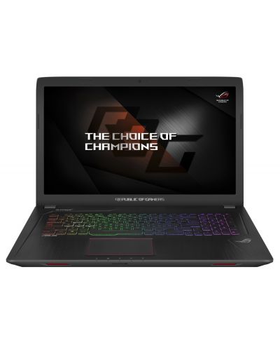 Лаптоп, Asus GL753VE-GC070T, Intel Core i7-7700HQ (up to 3.8GHz, 6MB), 17.3" FullHD (1920x1080) IPS AG - 1