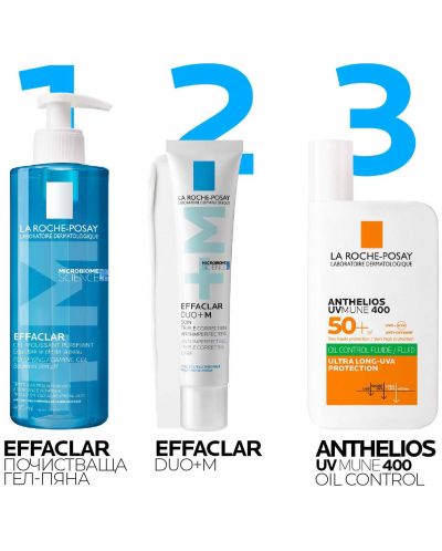 La Roche-Posay Effaclar Почистваща гел-пяна за лице, 400 ml - 10