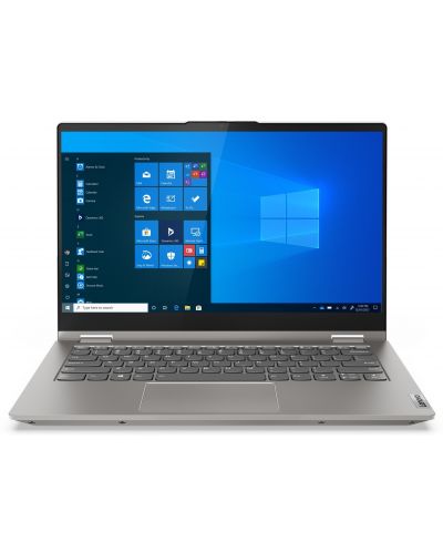 Лаптоп Lenovo - ThinkBook 14s Yoga G3 IRU, 14'', FHD, i7, Touch, сив - 1