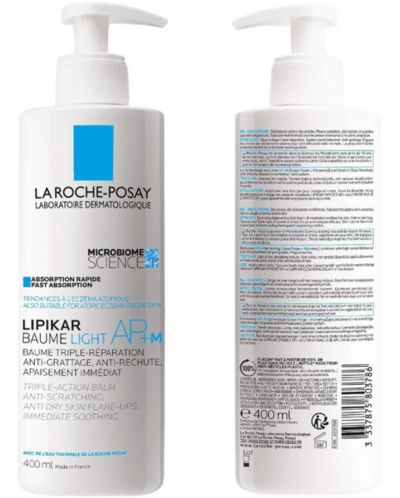 La Roche-Posay Lipikar Балсам за лице и тяло AP+ M Light, 400 ml - 2