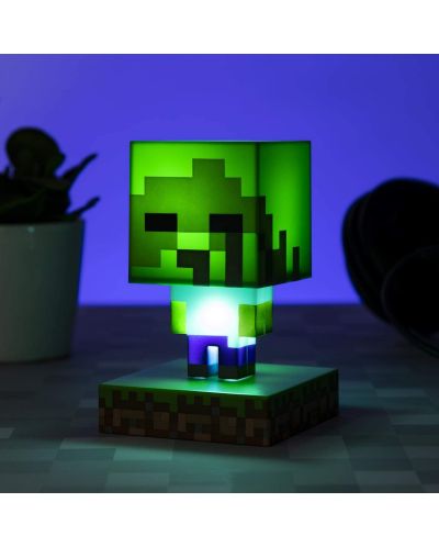 Лампа Paladone Games: Minecraft - Zombie - 3