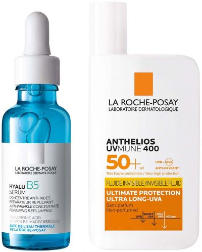 La Roche-Posay Hyalu B5 & Anthelios Комплект - Хидратиращ серум и Флуид, SPF50+, 30 + 50 ml - 1