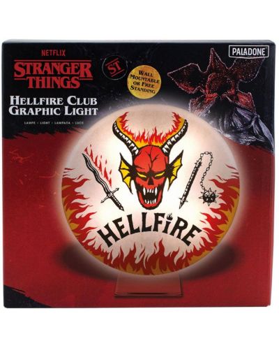 Лампа Paladone Television: Stranger Things - Hellfire Club Logo - 3