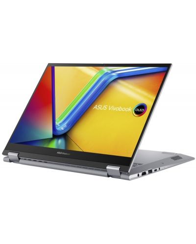 Лаптоп ASUS - Vivobook S Flip, 14'', 2.8K, i5, Touch, сребрист - 3