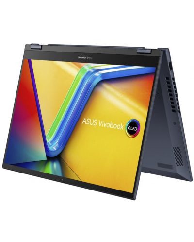 Лаптоп ASUS - Vivobook S Flip, 14'', 2.8K, i5, Touch, син - 1