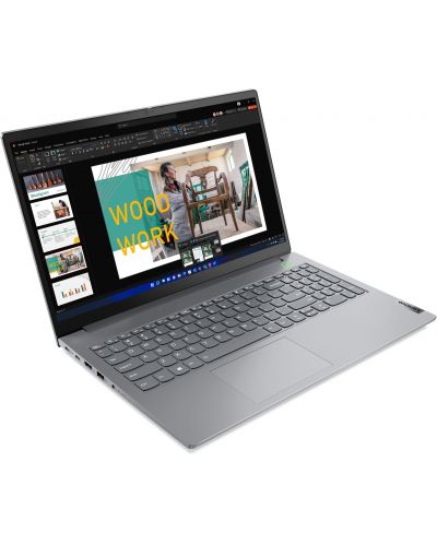 Лаптоп Lenovo - ThinkBook 15 G4, 15.6'', FHD, i7, 16GB/512GB, сив - 2