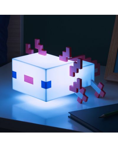 Лампа Paladone Games: Minecraft - Axolotl - 6