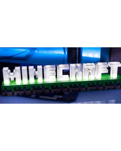 Лампа Paladone Games: Minecraft - Logo - 2