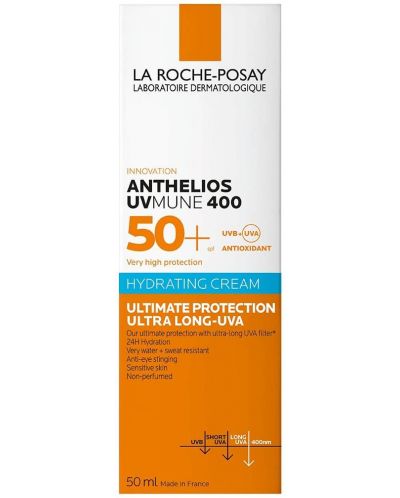 La Roche-Posay Anthelios Хидратиращ крем за лице UVMune 400, SPF 50+, 50 ml - 2