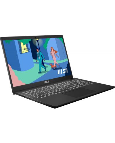 Лаптоп MSI - Modern 15 B12MO, 15.6'', FHD, i7-1255U, черен - 2