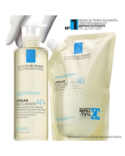 La Roche-Posay Lipikar Липидовъзстановяващо измиващо олио AP+ Lavante, 750 ml - 10