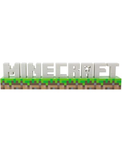 Лампа Paladone Games: Minecraft - Logo - 1