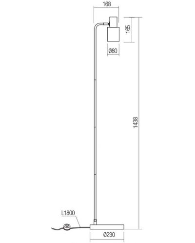 Лампион Smarter - Aurum 01-3082, IP20, 240V, E27, 1x15W, черен мат - 2