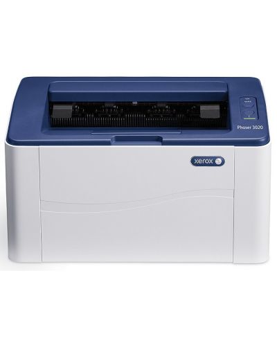 Принтер Xerox - Phaser 3020B, лазерен, бял/син - 1