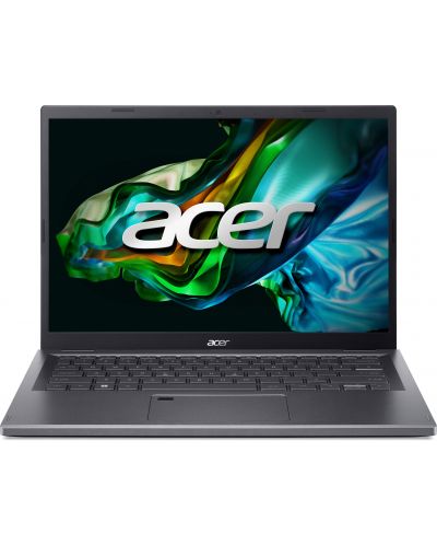 Лаптоп Acer - Aspire 5 A514-56M-37LP, 14'', WUXGA, i3, 16GB/512GB, сив - 1