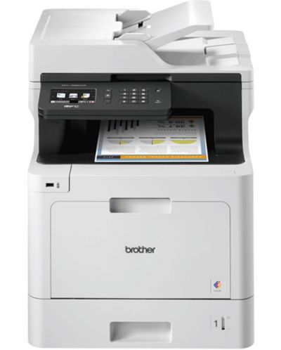 Мултифункционално устройство Brother - MFC-L8690CDW, лазерно, бяло - 1