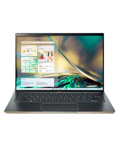 Лаптоп Acer - Swift 5 SF514-56T-73WY, 14'', 2.5K, i7, Touch, Steam Blue - 2